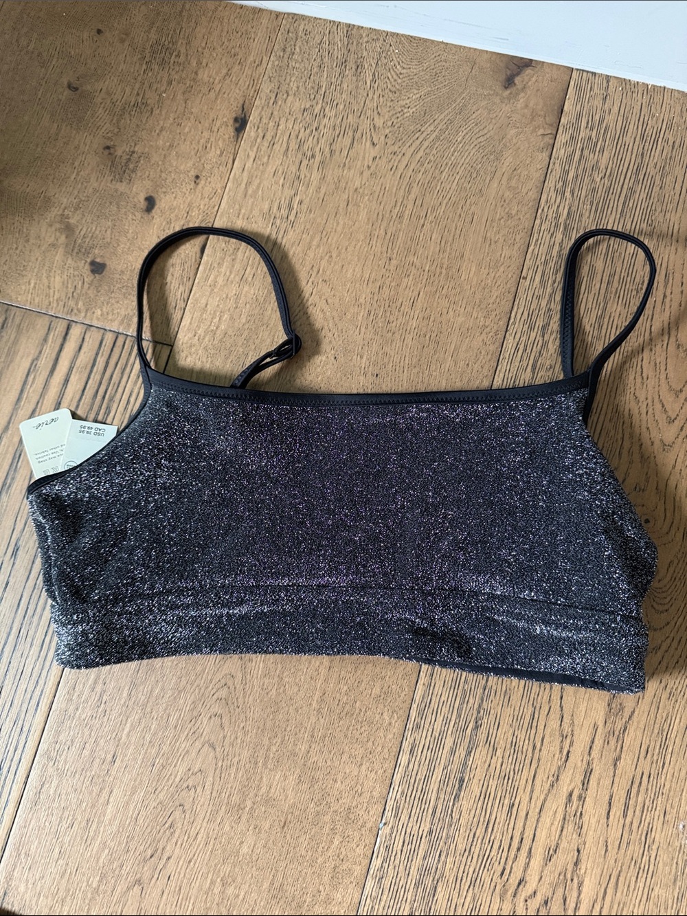 Aerie Swim metallic silver bikini | top and bottoms - Picture 3 of 5